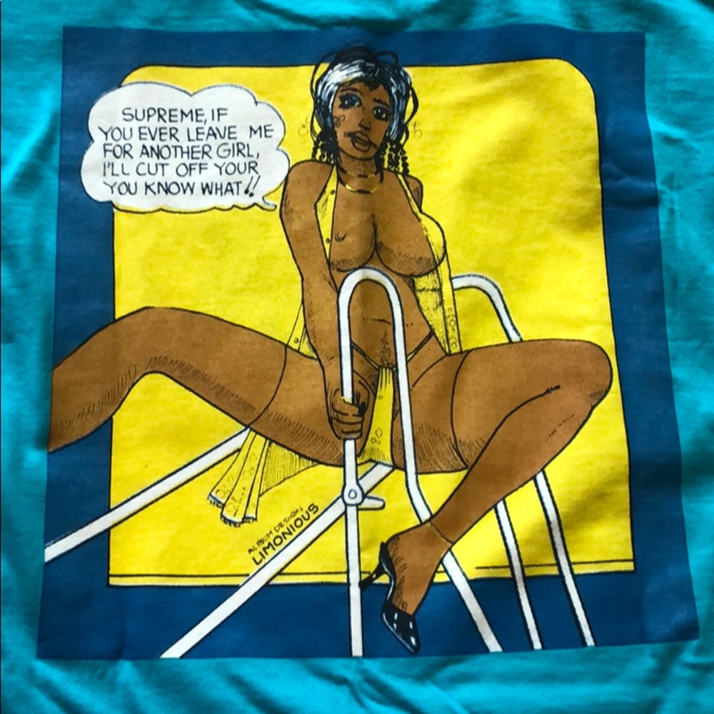 Supreme dirty stripper girl shirt